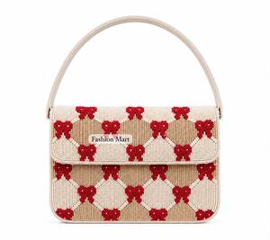 Sac à bandoulière perlé fait main pour Noël, pochette de soirée pour femme, idéal pour les fêtes, vente en gros - Product Image 5