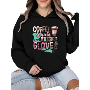 Sudaderas Extra Grandes para Mujer con Logotipo Bordado Personalizado, Sudaderas Lisas de Gran Peso - Product Image 1