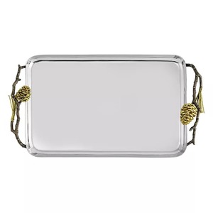 Plateau de service en métal contemporain pour collations et sucreries, idéal pour la cuisine et toutes les tables, disponible en gros - Product Image 6