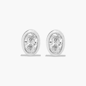 Boucles d'oreilles clous en argent sterling 925 avec moissanite, diamant étincelant, bijoux fins classiques pour femme, style intemporel - Product Image 1