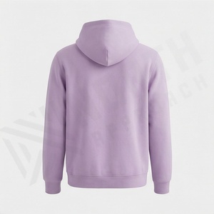 Sudadera con capucha extragrande de algodón polar, personalizada con logo bordado, teñida lisa para otoño, suave y cálida, al por mayor - Product Image 2