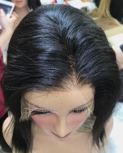 Meilleure qualité 13x4 os droit brut vietnamien vierge 100% cuticule aligné perruque de cheveux humains avec pour les extensions - Product Image 1