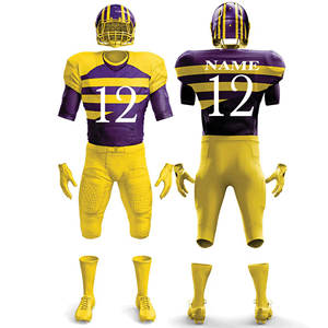 Uniforme de football américain personnalisé, 100% polyester, tissu respirant à séchage rapide, performance optimale, taille plus, toutes les équipes - Product Image 4