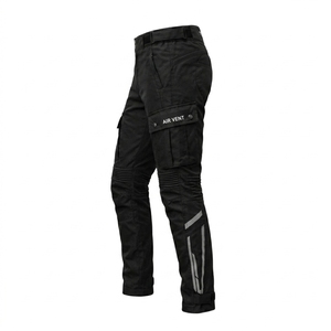 Unisex Black Cordura Fabric Full Sleeve Motorcycle Pants with Air Vent Breathable Design All Seasons Wear 1 Piece - Product Image 5