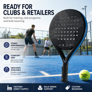 <span class=keywords><strong>Raquette</strong></span> de <span class=keywords><strong>padel</strong></span> 36,5 mm, noyau souple en EVA, grand sweet spot, pour entraînement en club, location, logo personnalisé, OEM, ODM, vente en gros, fournisseur d'usine - Product Image 3
