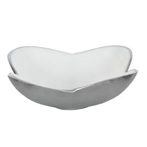 Bol à fruits de table fait main, plat de service, dernier design, bol en émail blanc, décoration d'intérieur - Product Image 3