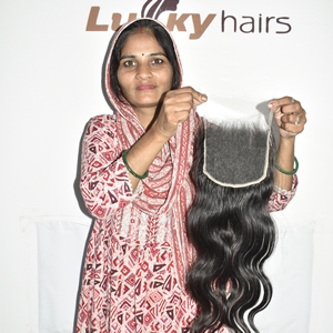 Extensiones de Cabello Humano Virgen 100% Sin Procesar, Brasileño e Indio, Ondulado, Ondulado Profundo, Cabello Natural con Cutícula Alineada - Product Image 4