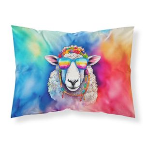 Nuevo ligero Super suave fácil de cuidar ilustraciones decorativas tamaño estándar Hippie Animal oveja funda de almohada - Product Image 1
