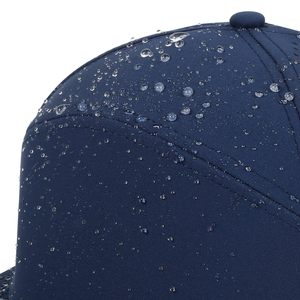 Casquette de baseball unisexe bleu marine à 6 panneaux, réglable, en maille unie, style décontracté, printemps-été, pour l'extérieur - Product Image 3