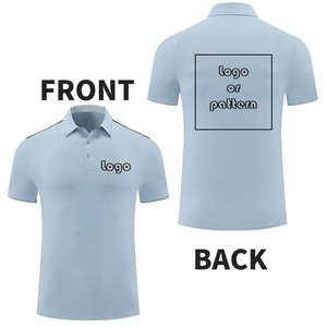 Chemise décontractée à manches courtes pour homme, en tissu popeline unie anti-plis, avec broderie personnalisée sur la poche, collection automne - Product Image 3
