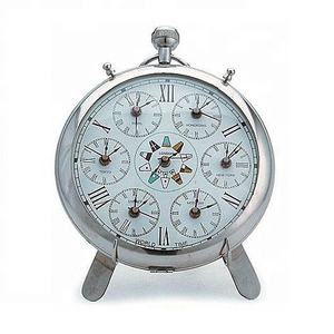 Horloge de table de bureau nautique Design vieilli avec alarme à quartz Article de décoration vintage Meilleure vente 2025 Qualité supérieure - Product Image 3