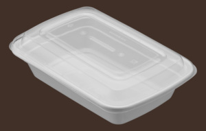Contenedor Rectangular de Plástico PP de 16 oz Apto para Microondas con Tapa, Libre de BPA y Apilable, 150 Unidades (50/6) - Product Image 3