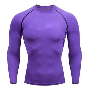 Men's Long Sleeve <b>Compression</b> Base Layer Shirt Quick-Dry Moisture-Wicking Tight Fit Gym Sports Top Wholesale OEM - Product Image 4