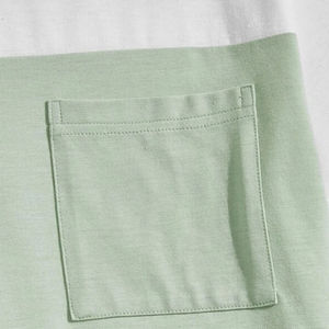 Camiseta de Verano para Hombre, 100% Algodón, Cuello en V, Color Sólido, Manga Corta, Corte Holgado, Transpirable, Diseño en Blanco para Serigrafía - Product Image 3