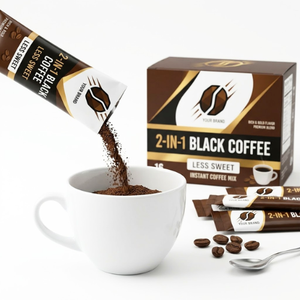 กาแฟดำสำเร็จรูป 2 in 1 รสหวานน้อย แบบซอง สำหรับใช้ที่บ้านและที่ทำงาน - Product Image 5