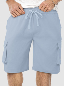 Shorts cargo d'été pour hommes, multi-poches, coupe ample, décontractés, en toile, taille élastique, taille mi-haute, vente en gros, fabricant, expédition immédiate - Product Image 6