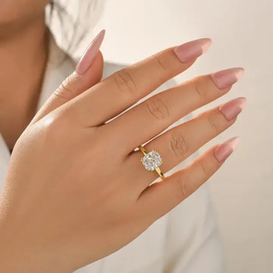 925 Moissanite Diamond <b>Cushion</b> Cut Solitaire Engagement <b>Ring</b> Travel <b>Ring</b> In Sterling Silver Moissanite Jewelry for Women's. - Product Image 6