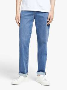 Jean slim homme sur mesure, taille mi-haute, imperméable, 100 % coton denim, coupe droite, blanc délavé, grandes tailles - Product Image 6