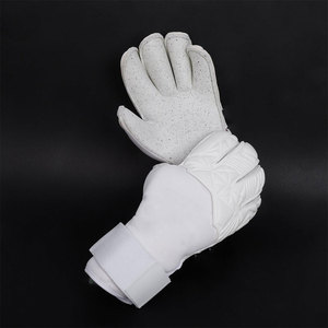 Gants de gardien de but unisexes en cuir, fermeture respirante, antidérapants, protection des doigts, confortables, pour l'entraînement et la compétition - Product Image 2