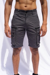 Shorts cargo pour hommes, nouvelle collection, logo personnalisé, style streetwear, élastiques, mi-longs, écologiques, séchage rapide, 100% coton, pour la randonnée en plein air, décontractés, été - Product Image 1