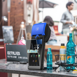 Ультратонкий 5,45 дюймов 4 г/WIFI/BT NFC карты оплаты <span class=keywords><strong>Android</strong></span> 12 смарт-портативный POS-терминал с KT-510 принтера - Product Image 1