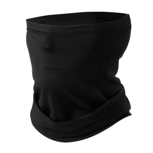 Black Solid Color Breathable Neck Gaiter Seamless Balaclava Face <b>Mask</b> Neck Gaiter for Men Women Outdoor Activities - Product Image 1