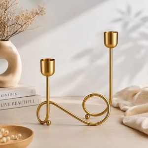 Portavelas Decorativo de Metal Vintage, Perfecto para Interiores, Hogares, Restaurantes, Hoteles, Salones de Banquetes, Apartamentos, Centro de Mesa - Product Image 5