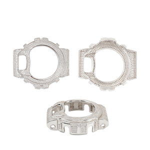 Montre personnalisée style DW6900, boîtier en métal serti de pierres, design de montre de luxe, montre compatible DW6900 personnalisée - Product Image 2