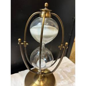 Sleek Transparent Glass <b>Sand</b> <b>Timer</b> with Black Metal Stand Eco-Friendly Long-lasting Cylindrical Shape for Home Decoration - Product Image 6