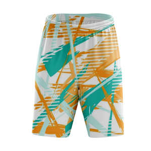 Shorts de sport pour hommes en coton respirant à séchage rapide, taille élastique, sur mesure, style plage, avec logo - Product Image 3