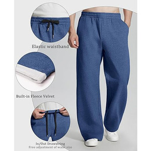 Men Regular Straight Fit Summer Vintage Casual Jogger Sweatpants Adjustable Waist 100% Cotton Eco-Friendly Anti-Wrinkle Quick - Product Image 4