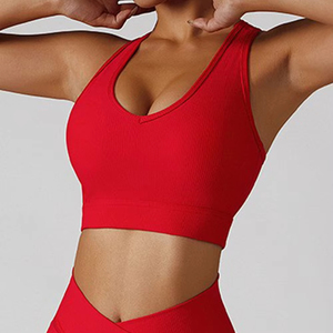 Conjunto de Yoga de 2 Piezas, Leggings de Cintura Alta y Top Deportivo, Ropa Deportiva Activa Elástica de Spandex/Nylon sin Costuras - Product Image 6
