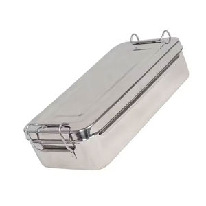 Premium Quality German Stainless Steel Manual Instrument <b>Boxes</b> Custom Branding Surgical Holloware Hospital Grade <b>Medical</b> Storage - Product Image 6