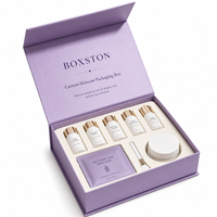 Fournisseur de boîtes rigides de luxe personnalisées à couvercle rabattable magnétique en forme de livre, boîte en papier, coffret cadeau haut de gamme pour cosmétiques, emballage avec éponge