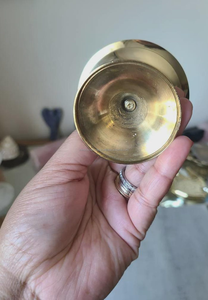 Portavelas de Latón Dorado con Punta, Hecho a Mano, Ecológico, Decorativo para Navidad, para Decoración del Hogar - Product Image 6