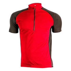 Maillot de Ciclismo Personalizado para Hombre, Manga Corta, Corte Aerodinámico, Color Negro Sólido, Cierre Completo, Mangas Texturizadas, Ropa para Ciclismo de Carreras - Product Image 4