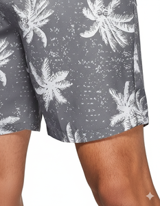 Shorts de basketball décontractés pour hommes, personnalisés, de haute qualité, 5 pouces, double couche, couleur unie, respirants, séchage rapide, taille mi-haute, en toile et maille élastiques - Product Image 4