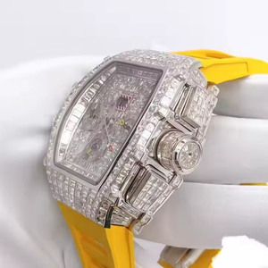 Reloj LOISTA de Lujo Personalizado, de Alta Calidad, con Moissanita y Cuarzo, de Acero Inoxidable de 20 mm, Unisex, con Incrustaciones de Diamantes, Económico y Moderno - Product Image 3