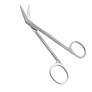 Tijeras Quirúrgicas Dentales Kelly Anguladas de Acero Inoxidable con Mango de Anillo y Punta Afilada Curva de 7 Pulgadas, Aprobadas por OEM, CE e ISO - Product Image 2