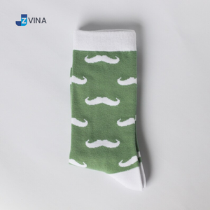 Custom Mustache Design Cotton Dress Crew <b>Socks</b> with Custom Logo <b>for</b> Men <b>Wedding</b> Groomsmen Daily Use <b>Socks</b> Manufacturer - Product Image 3