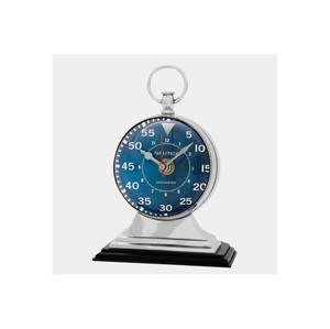 Metal <b>Desk</b>/Table <b>Clock</b> with Calendar and Snooze Function for Home and Office Hourglass Timepiece High Quality Quartz Metal - Product Image 2