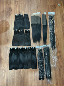 Extensiones de cabello vietnamita liso y brillante de colores, muy vendidas, sin enredos ni caída, colores personalizables. - Product Image 4