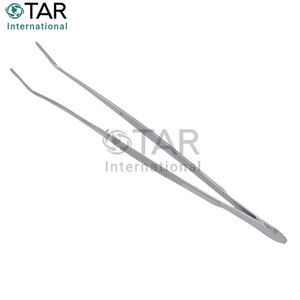 Pinzas dentales de acero inoxidable Meriam Foil con punta serrada y angulada para vendajes, instrumentos médicos dentales - Product Image 3