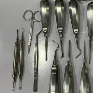Kit de base pour chirurgie d'implant dentaire, 17 pièces, instruments chirurgicaux de haute qualité certifiés CE classe I, manuel, réutilisable, poignée ergonomique - Product Image 6