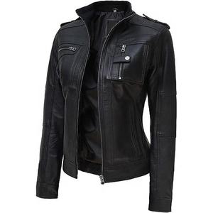 Chaqueta de Motocicleta de Invierno para Hombre, Estilo Moderno, de PU Ecológico, con Cuello Alto y Cierre de Cremallera, Diseño Personalizado - Product Image 4