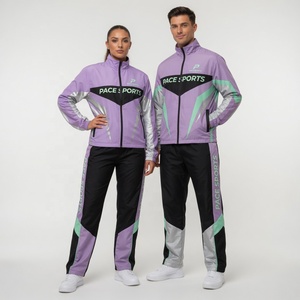 Premium Green & Grey Sublimation Windbreaker Tracksuit Unisex Jacket & Pants Set with Gold Accents Sportswear - Product Image 2
