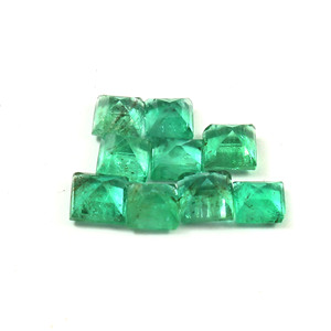 Émeraude facettée taille princesse carrée 2,5 mm, pierre précieuse en vrac, prix d'usine, qualité supérieure - Product Image 3