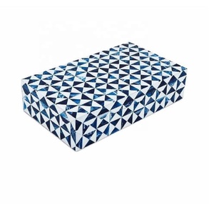 Caja de incrustaciones de hueso de línea blanca y negra de alta calidad, organizador de joyas de regalo novedoso con patrones negros disponibles en todos los tamaños y colores - Product Image 5