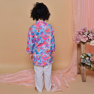 Ensemble Kurta pour enfants en coton respirant de qualité supérieure, idéal pour les festivals d'été et les fêtes, disponible au prix de gros - Product Image 4
