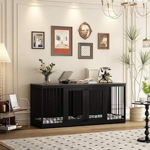 กรงสุนัขสองชั้นแข็งแรงทนทานถอดออกได้สำหรับสัตว์เลี้ยงขนาดเล็กขนาดกลาง - Product Image 2